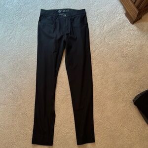 Vuori Black Dress Pants Slim Fit Tailored